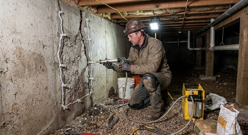 Basement Foundation Repair in Dover, NH