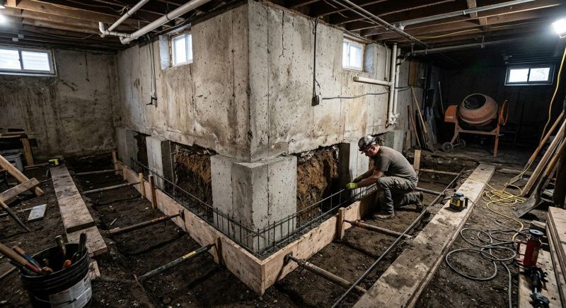 Basement Underpinning in Hampton, NH