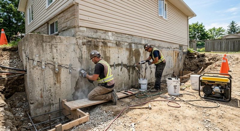 Concrete Foundation Repair in Barrington, NH