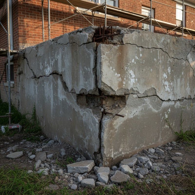 Cracked Foundation Repair in Newbury, MA