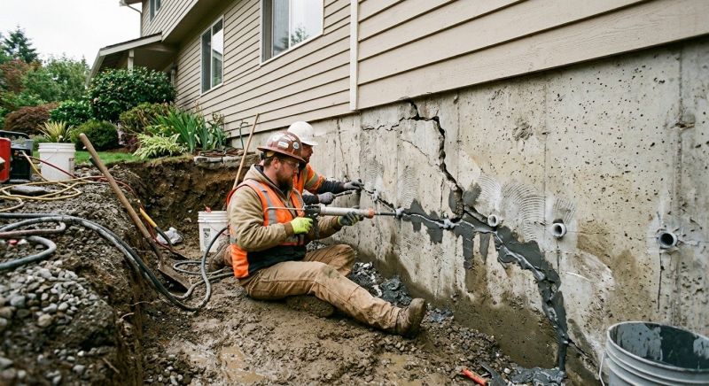 Cracked Foundation Repair in Nottingham, NH