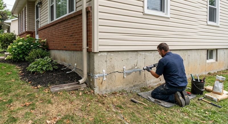 Cracked Foundation Repair in Rye, NH