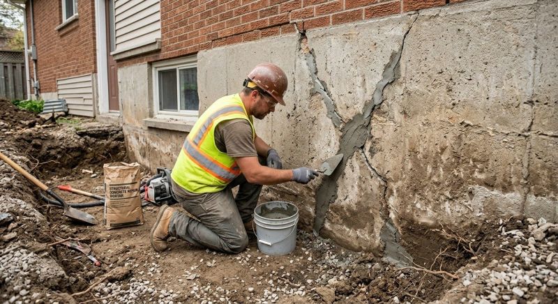 Foundation Crack Repair in Epping, NH