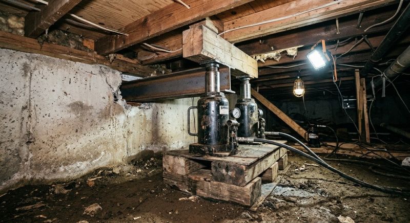Foundation Jacking in Haverhill, MA