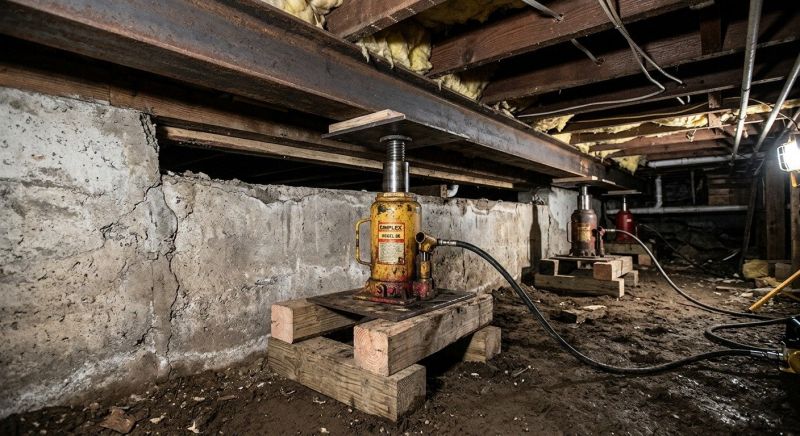 Foundation Jacking in Newmarket, NH