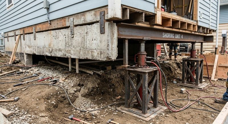 Foundation Jacking in Rye, NH