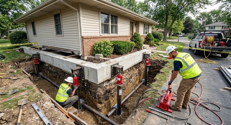 Foundation Jacking in Seabrook, NH