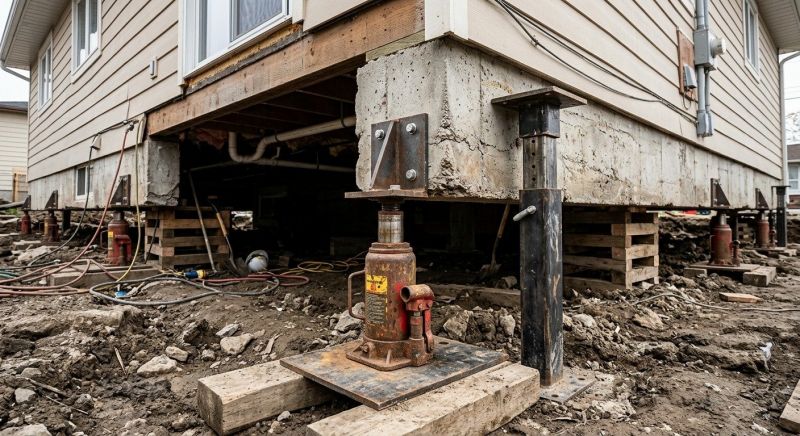 Foundation Lifting in Greenland, NH