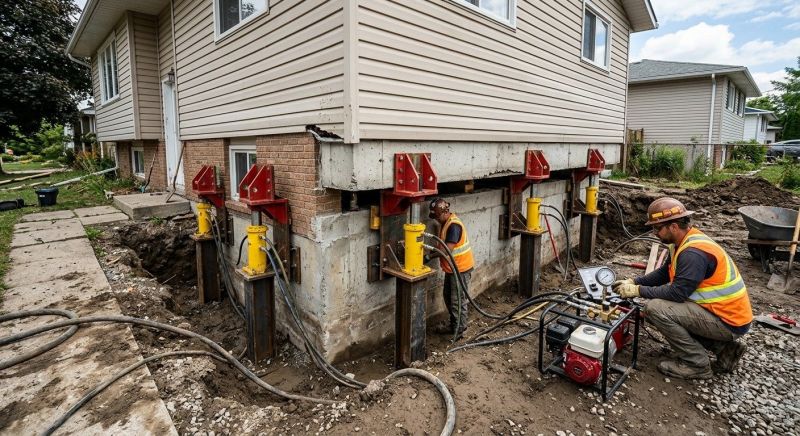 Foundation Lifting in Groveland, MA