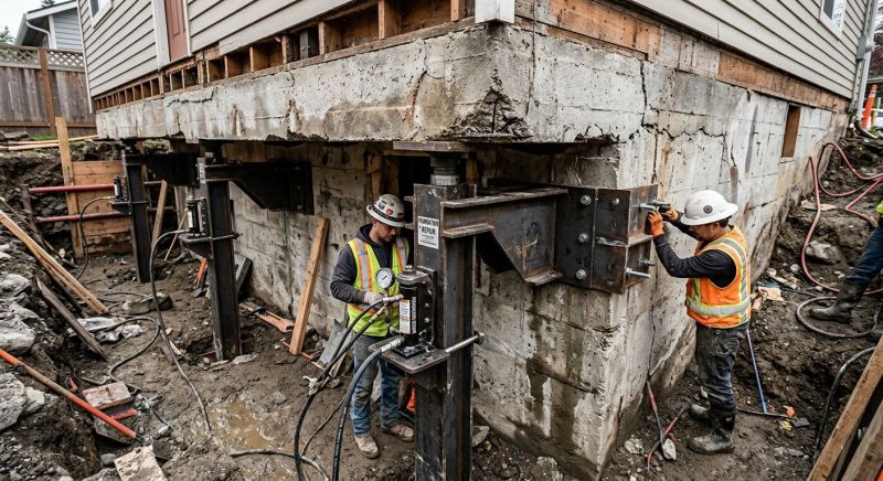 Foundation Lifting in Newmarket, NH