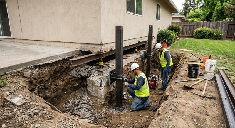 Foundation Pier Repair in Hampton, NH
