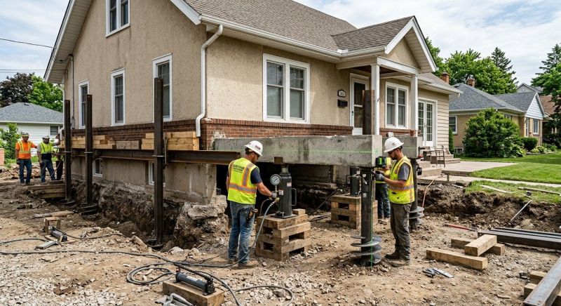 Foundation Releveling in Hampton, NH