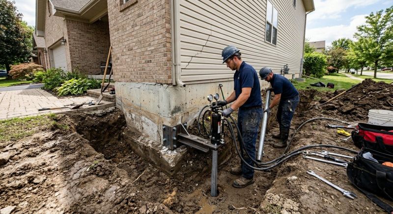 Foundation Settlement Repair in Hampton, NH