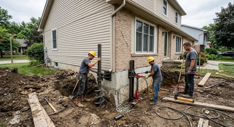 Foundation Settlement Repair in Hampton, NH
