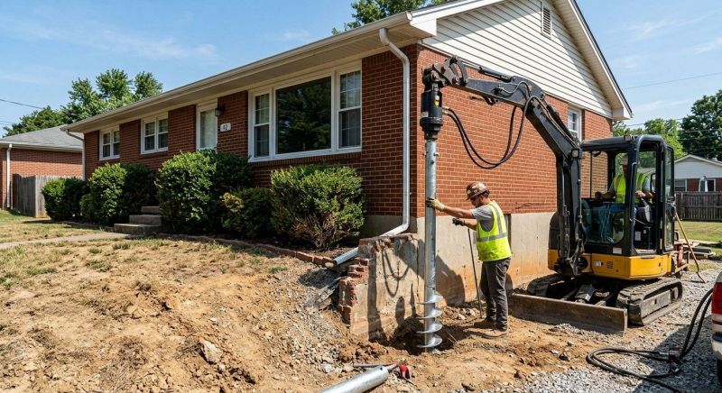 Helical Pile Installation in Hampton, NH