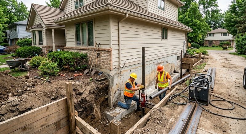 House Foundation Repair in Dover, NH