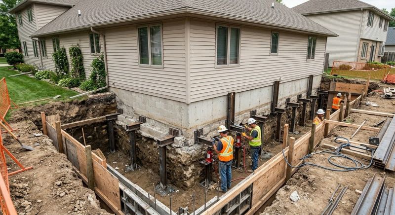 House Underpinning in Hampton, NH
