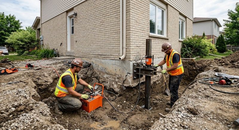 Sinking Foundation Lifting in Hampton, NH