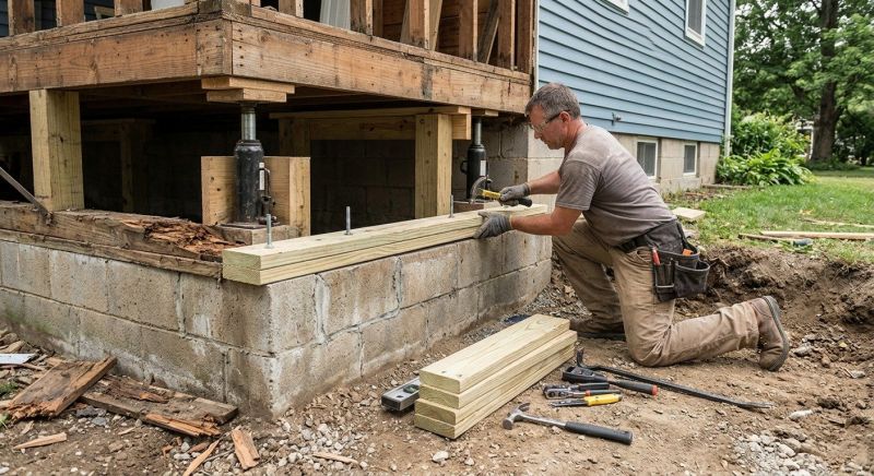 Sinking Foundation Repair in Ogunquit, ME