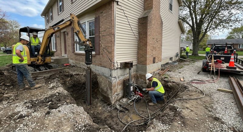 Sinking Foundation Repair in Salisbury, MA