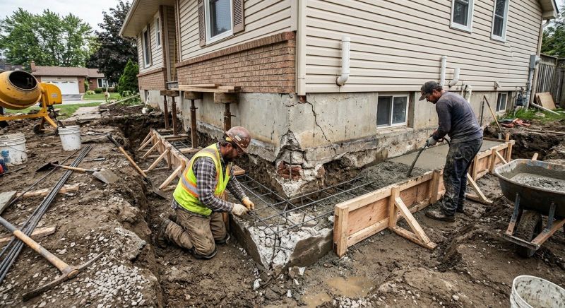 Slab Foundation Repair in Hampton, NH